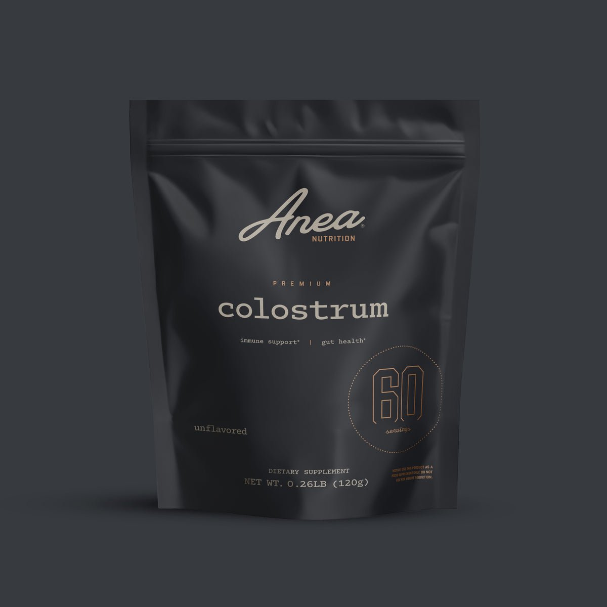 Colostrum product photo from Aneanutrition
