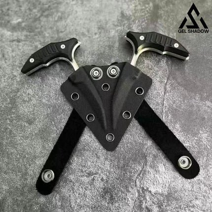 MT Double bee shaped push type dagger serrated DLC blade-GS128 product photo from Gelshadow
