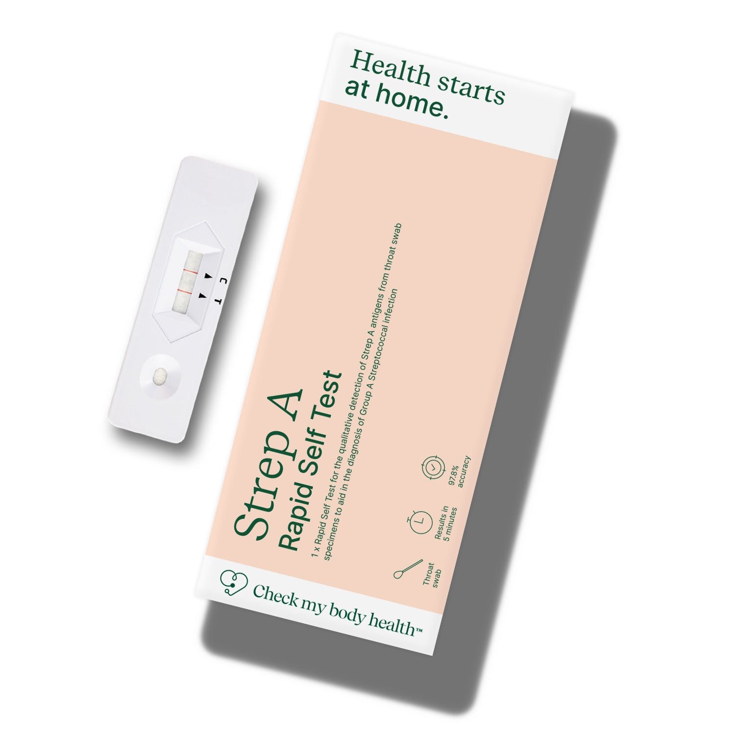 Strep A Self-Test Kit product photo from Checkmybodyhealth